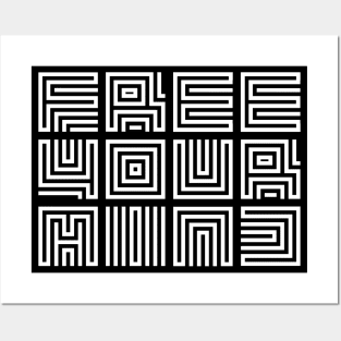 Free Your Mind Posters and Art